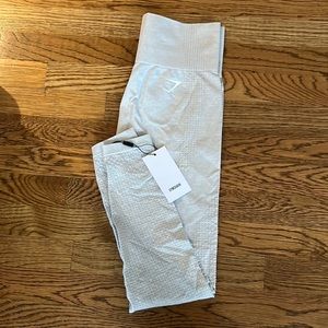 GYM SHARK VITAL SEAMLESS LEGGINGS - LIGHT GREY MARL - MEDIUM